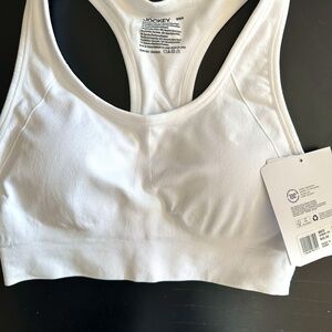 Jockey White Sports Bra - Medium Size, Runs Small